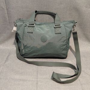 NWT Kipling Amiel Crossbody Travel Tote Light Aloe Tonal Retail $119
